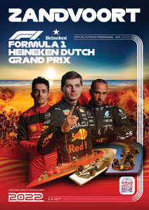 FORMULA 1 Dutch Grand Prix 2022 Official Race Programme